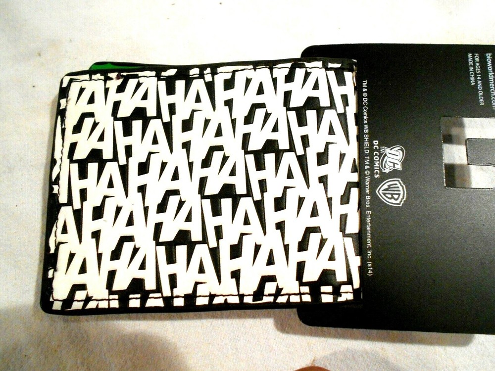 DC Comics Joker HAHAHA Bill Fold NOS