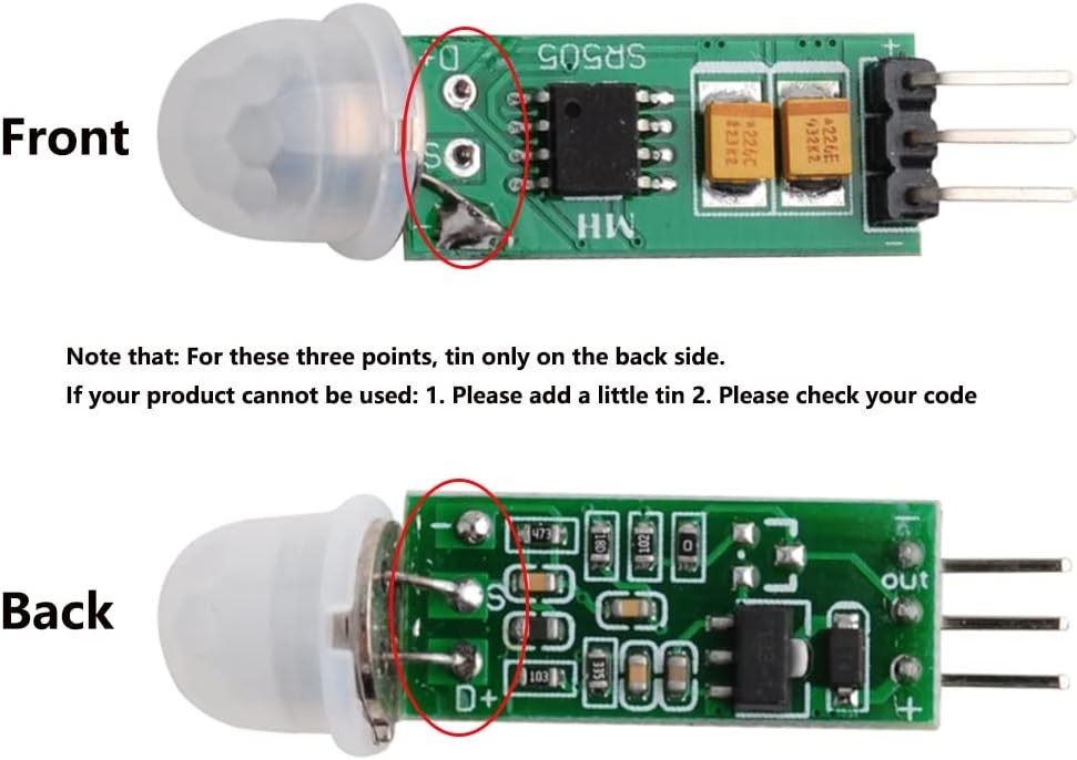 HC-SR505 Mini Infrared PIR Motion Sensor, Micro 5PCS Sensor
