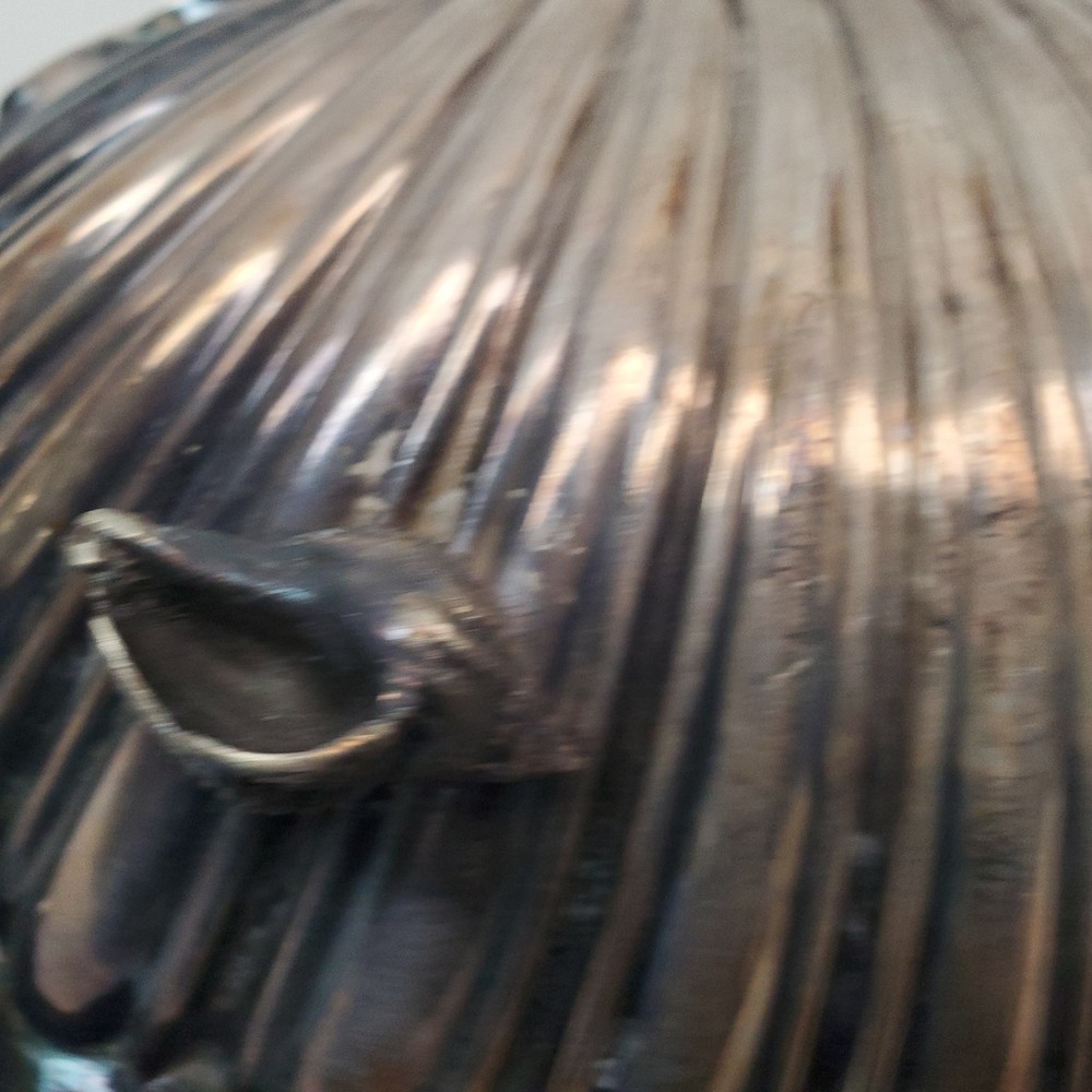 Antique Wilson & Sharp Edinburgh SCALLOP Shell Dish Silver‑Plate 8885 Footed