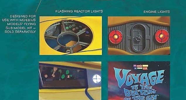 Moebius FLYING SUB 1/32 COMPLETE LIGHT & SOUND Electronics Kit NEW