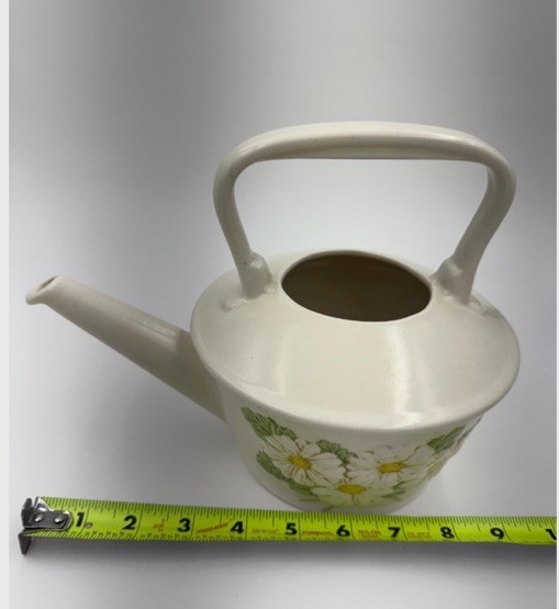 Vintage Ceramic Teapot With Daisy Design