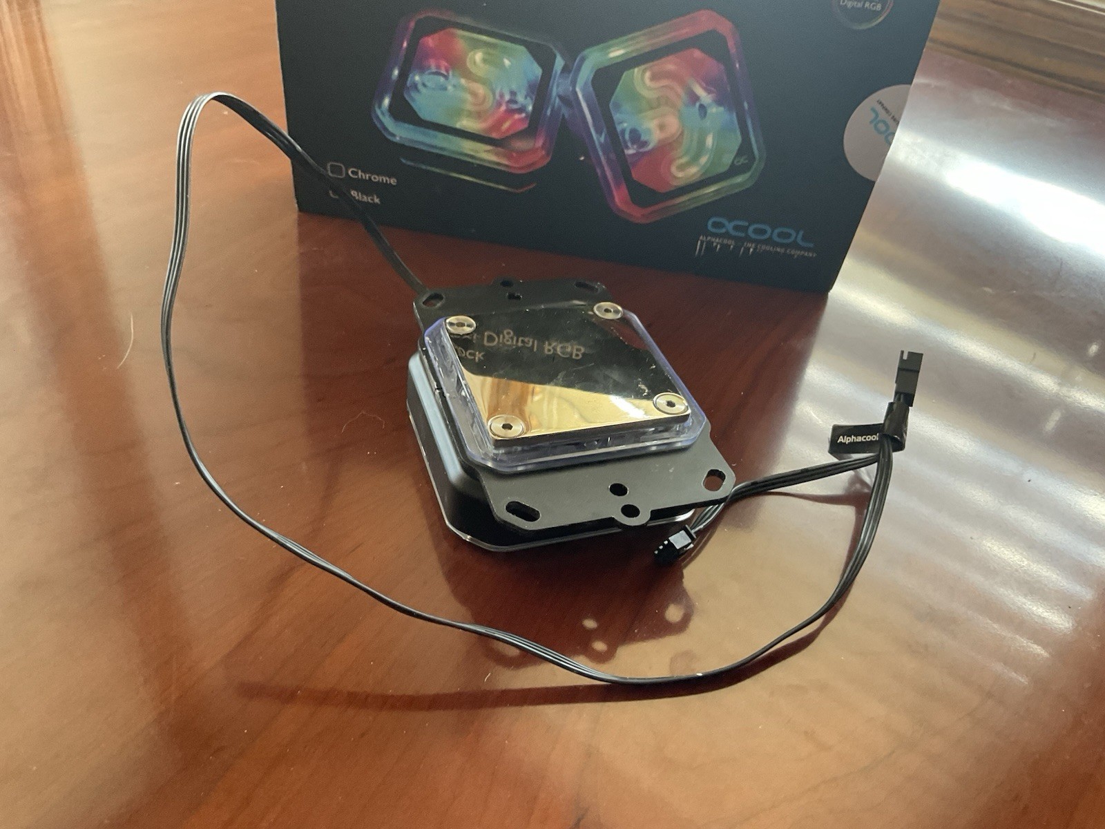 Alphacool Ice Block XPX Aurora - Plexi Chrome Digital RGB