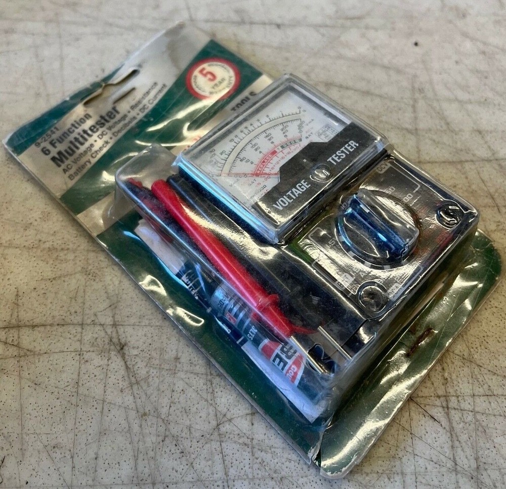NOS Champ 6-Function Multi-Tester W/Positive & Negative Probes #9-2541 Fast Ship