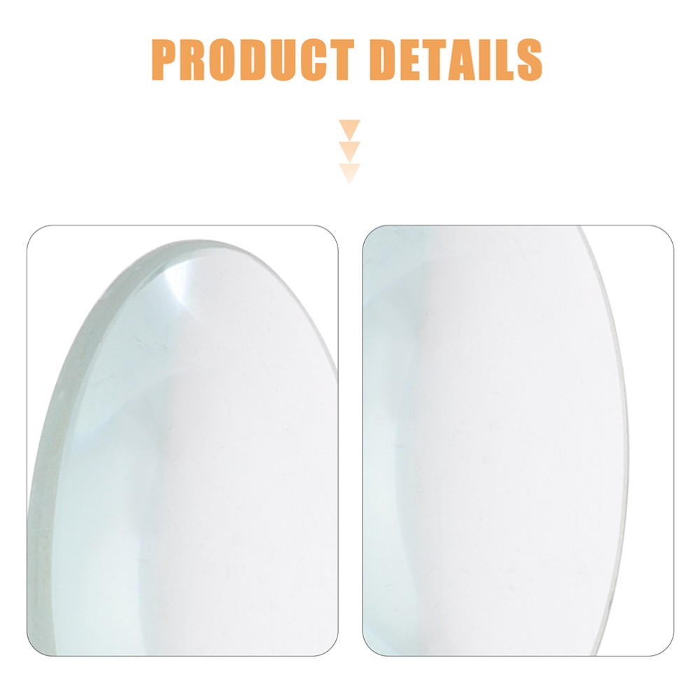 2 Pcs Convex Lens Science Classroom Optics Kits Teaching Tool Mirror Small"