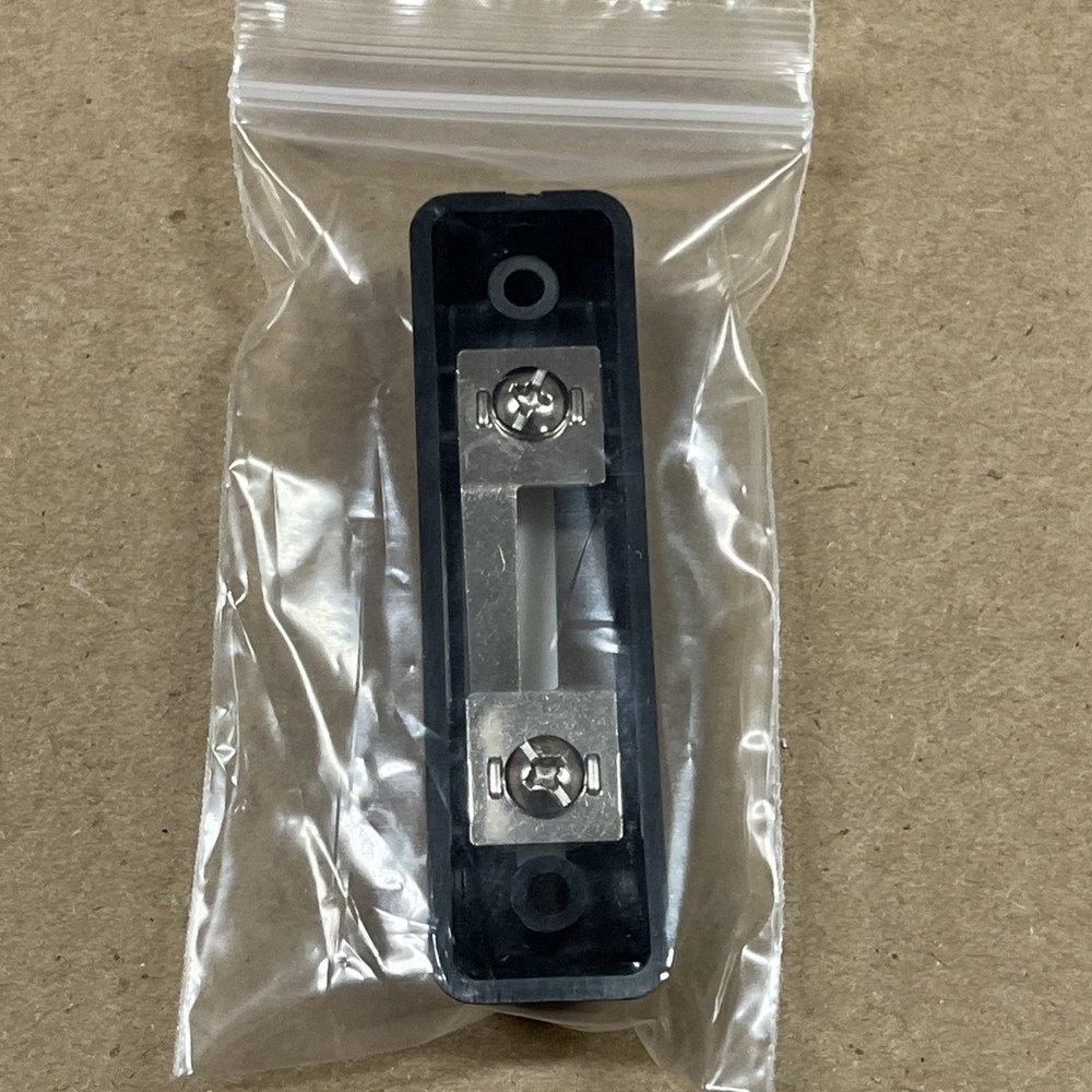 Black Wired Unlighted Doorbell Button with White Button