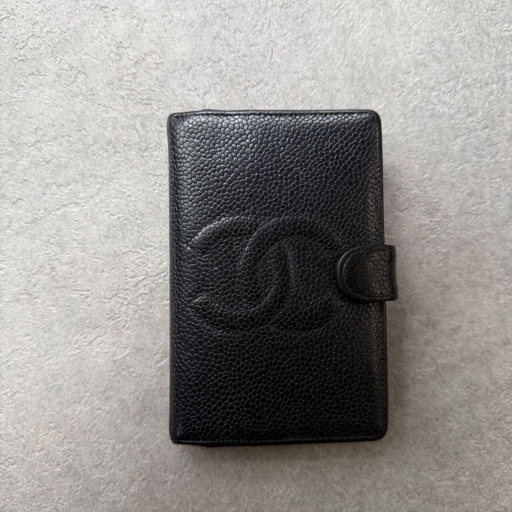 CHANEL  Coco Mark Agenda Planner Cover Black