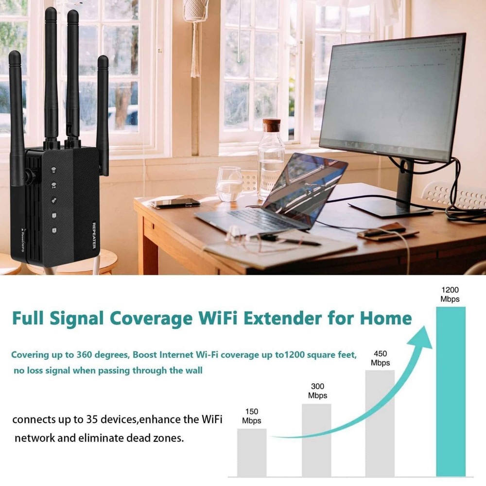 WiFi Extender Signal Coverage Booster With User-Friendly Interface For MAC OS