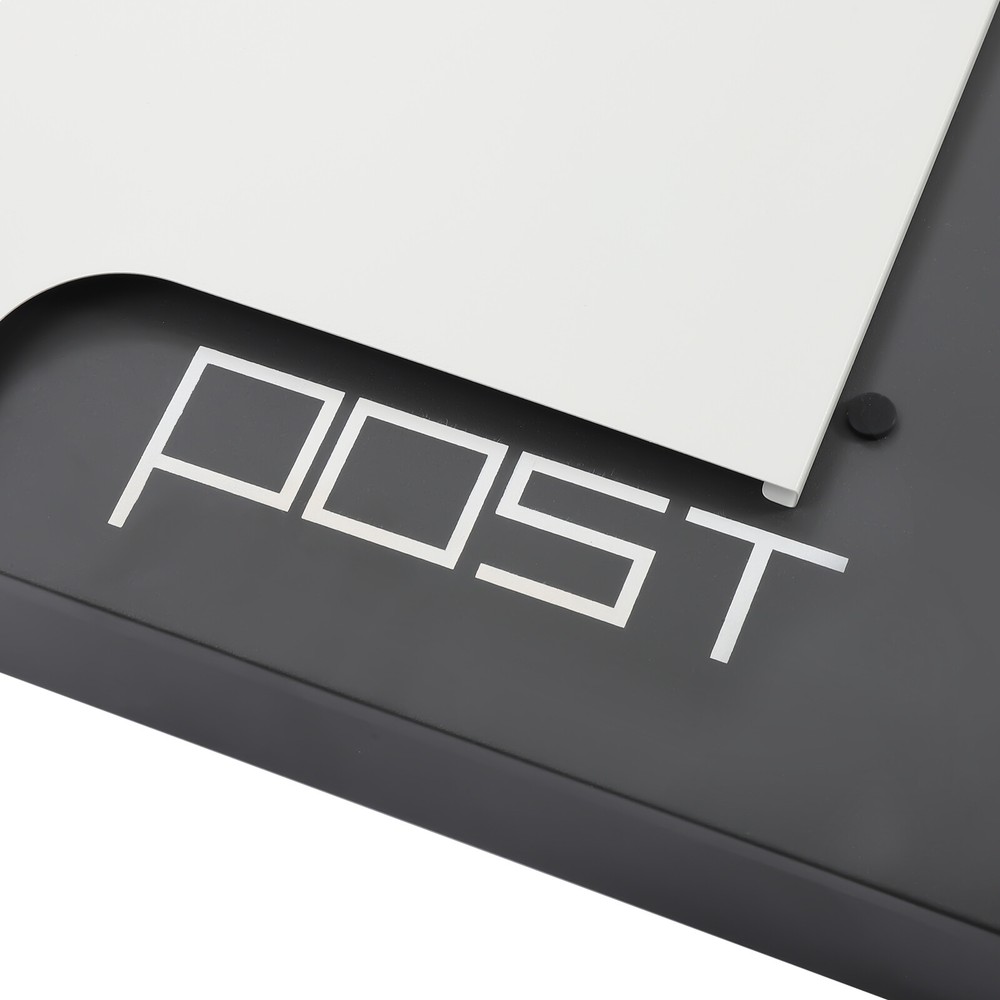 Rectangular Post Box Large Letter Mail Box Steel Lockable Wall Mount Mailbox New