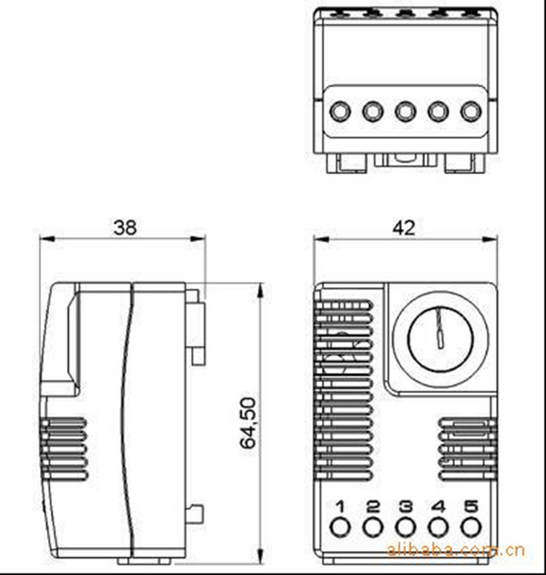 EFR012 01245.9-00 Electronic Humidity Controller Distribution Box Thermostat