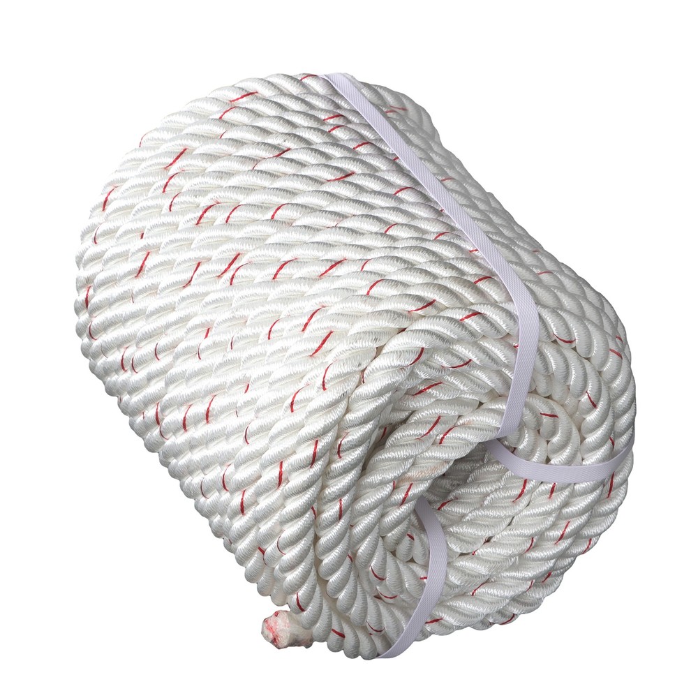 3/4" ×120ft Polyester Braided Rope 2038lbs Breaking Strength Strong Pulling