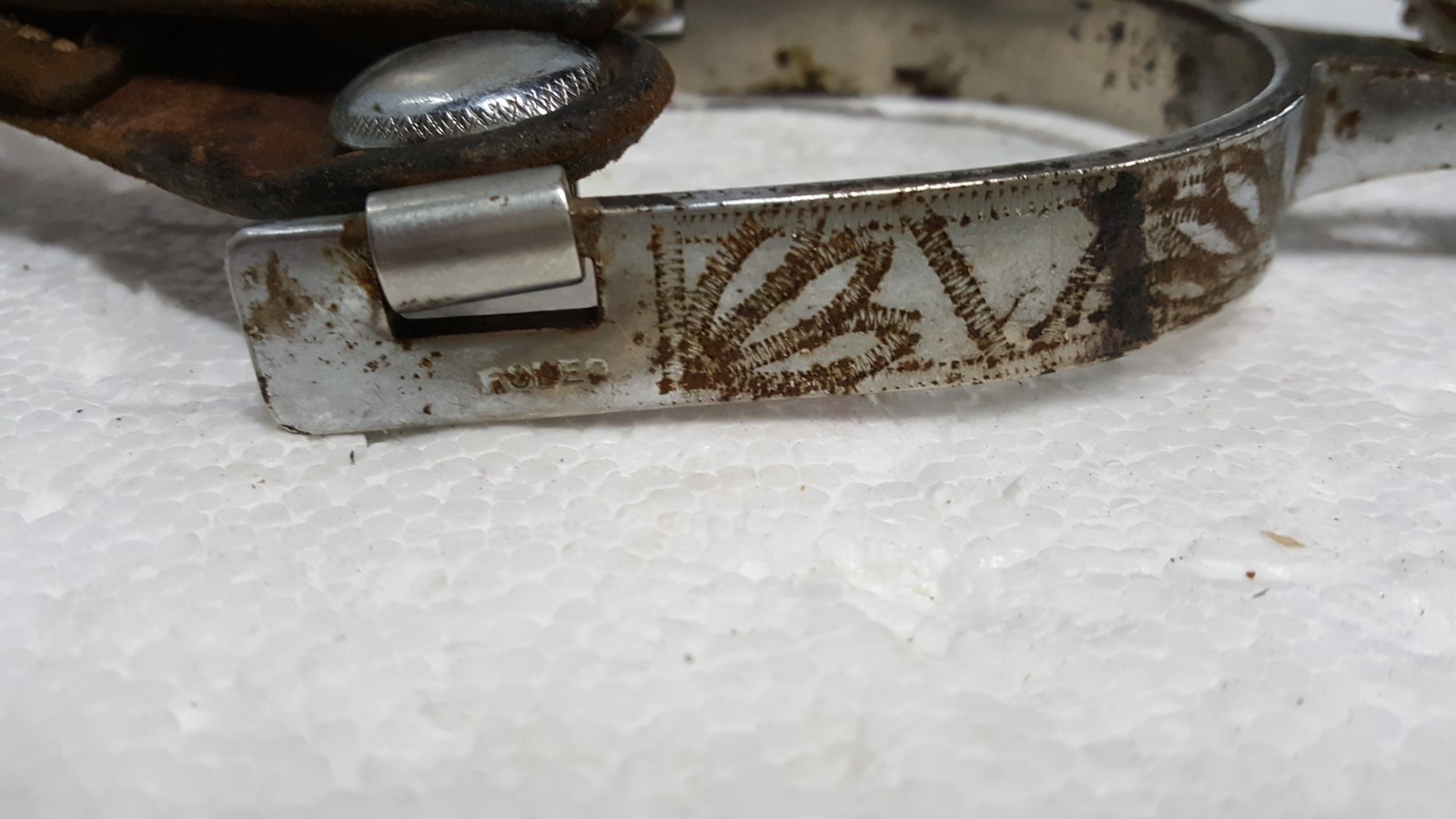 Vintage Kelly Rodeo Riding Cowboy Spurs leather straps Western decor authentic