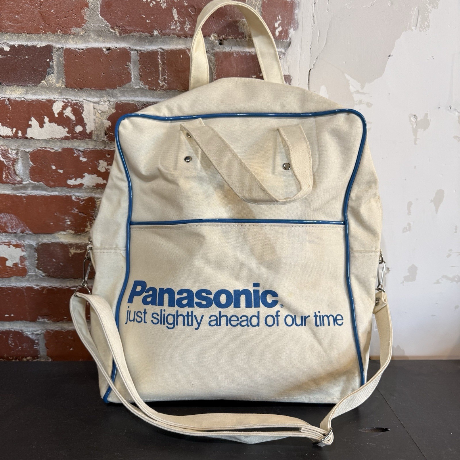 Rare Vintage Technics Record Travel Bag 1970s Vinyl LP DJ Bag Panasonic