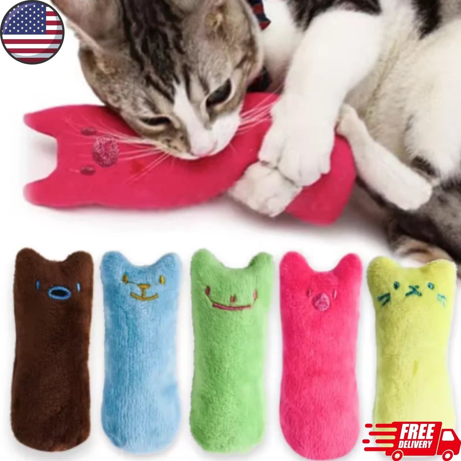 Pet Cat Kitten Catnip Toys Chewing Teeth Grinding Thumb Interactive Funny Toy