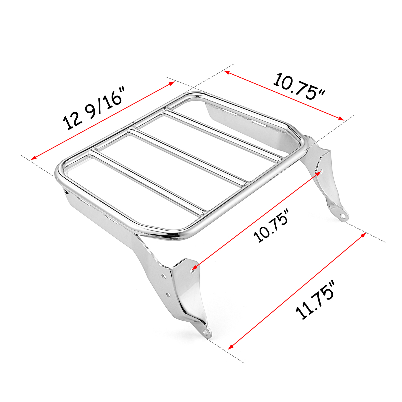 Detachable Chrome Sport Luggage Rack For 18-24 Harley Fat Boy Breakout Backrest