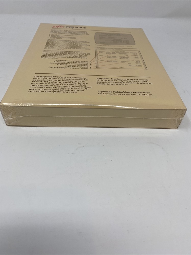(1984) Software: PFS: Report Apricot Computer Software NOS Sealed!