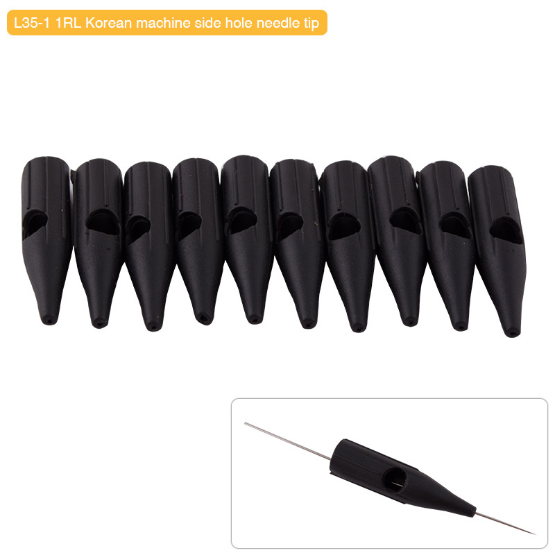 100pcs Sterilized Permanent Makeup Eyebrow Needle Caps Plastic Nozzle Tips 1R-3R