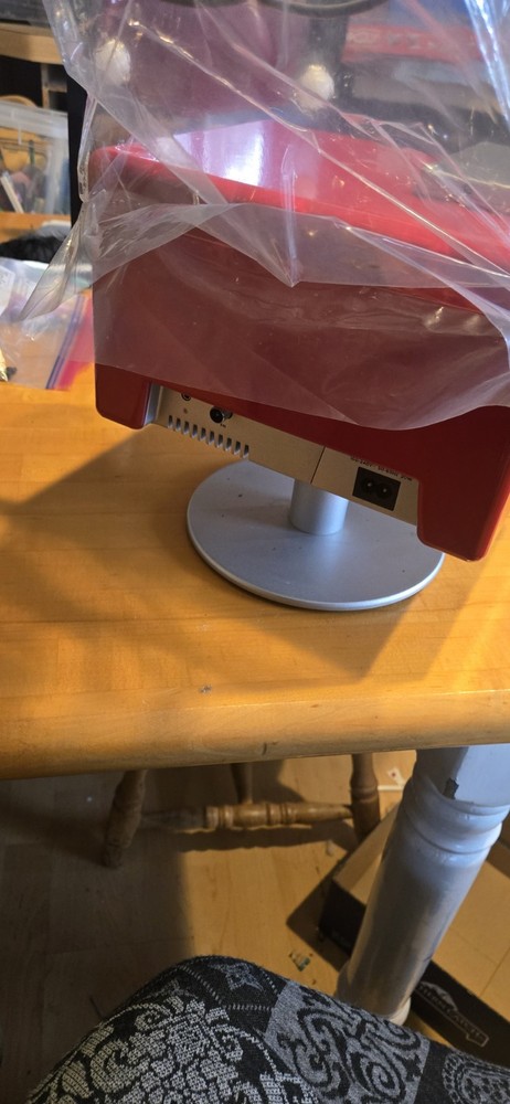 Geneva Sound System Model S Bluetooth Compact Shelf Stereo Red Remote