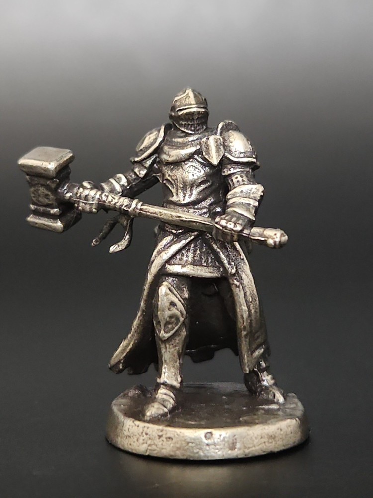 Solid Metal Gladiator Warrior Miniature Figure, Heavy, Sturdy, and Durable