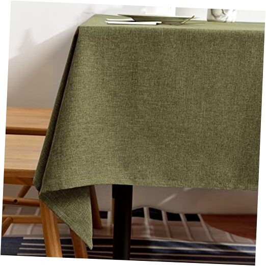 Table Cloth for 6 Foot Rectangle 95" x 55" (Rectangular) Fine Yarns - Olive