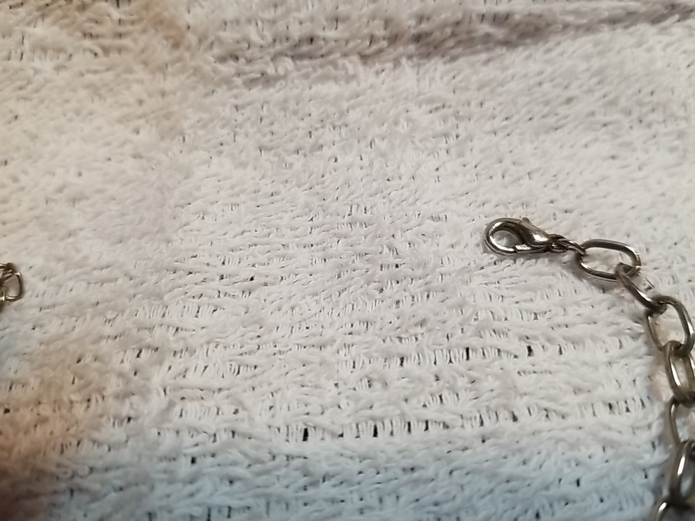 7.5" Silvertone Bracelet W/2.5" Extender Unmarked