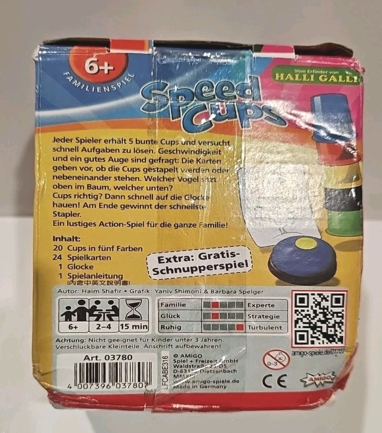 AMIGO speed Cups Multi-language version German Halli Galli