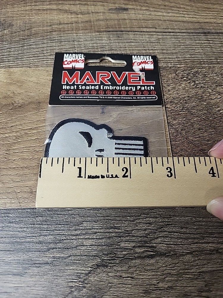 Vintage Marvel Punisher Iron-on Embroidered Patch