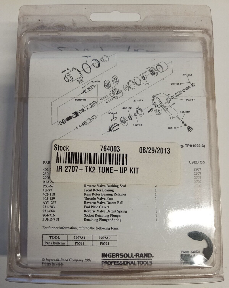 IR 2707-TK2 TUNE-UP KIT