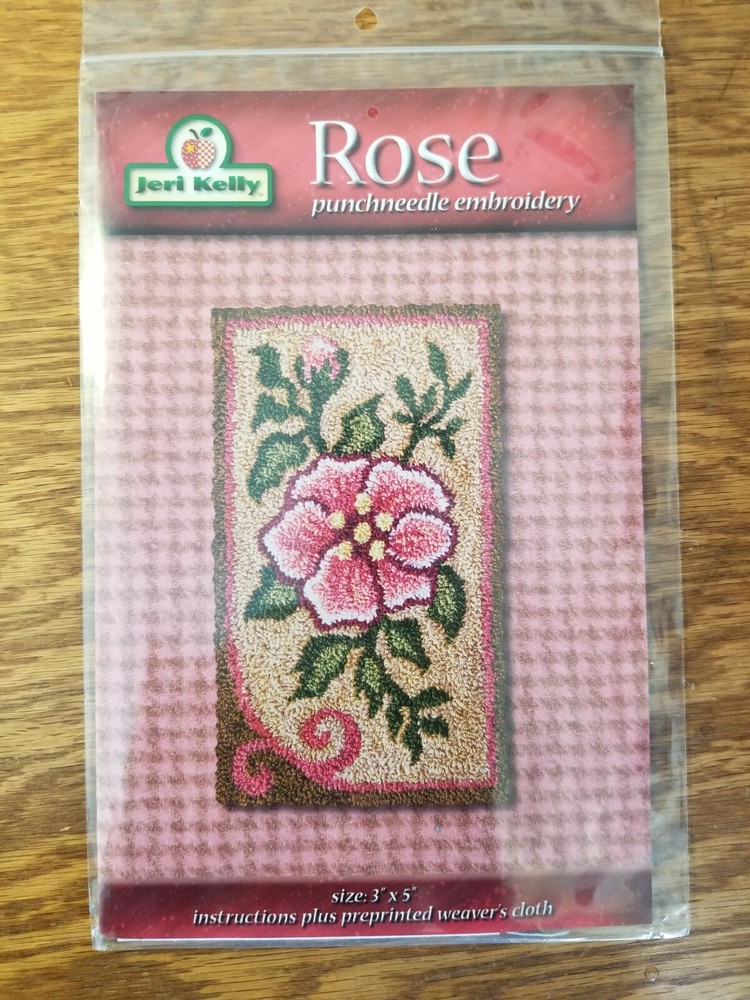 PUNCH NEEDLE PATTERN ~ Rose  ~ Jeri Kelly