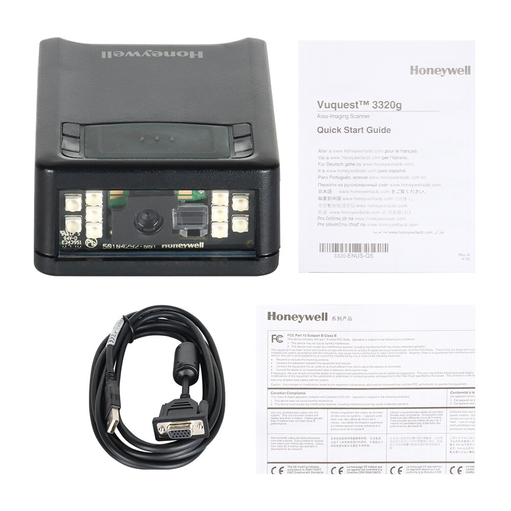 Honeywell Vuquest 3320G-2USB-0-N USB Handheld 1D 2D Barcode Scanner Reader US