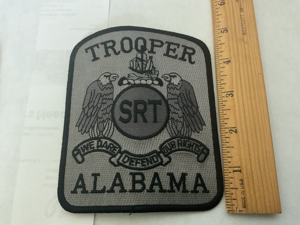 Alabama State Trooper SRT collectable Patch full size Set tracking insured