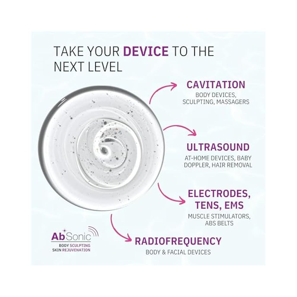 Non,Irritating Conductive Gel for TENS & RF Machines, Enhances Signal
