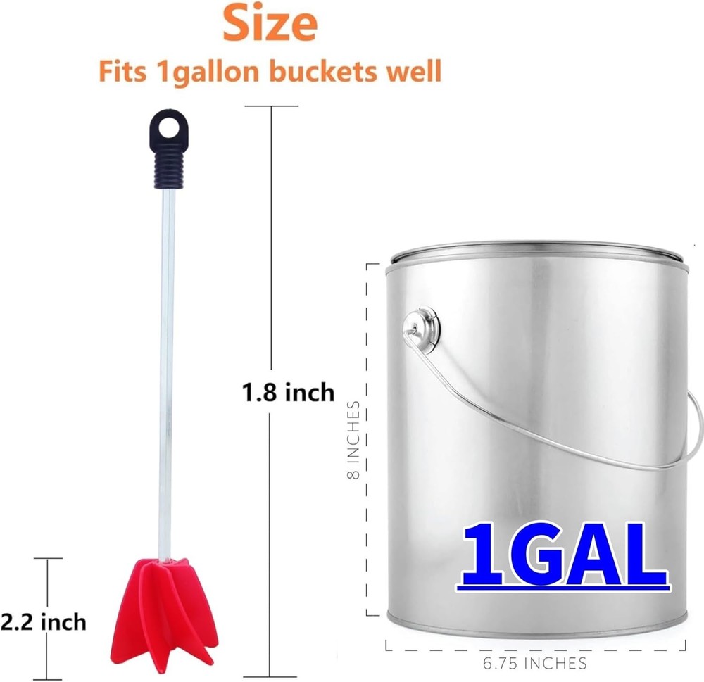 High-Quality 6 Pack Paint & Epoxy Mixer for Drill - Time-Saving Mixing Solution