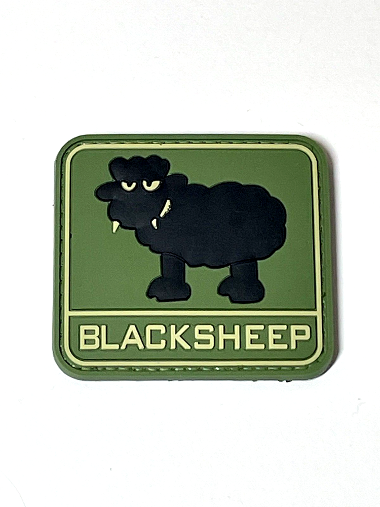 Black Sheep Tactical Morale Patch, 3D PVC Rubber Seal Recon Blacksheep Patch