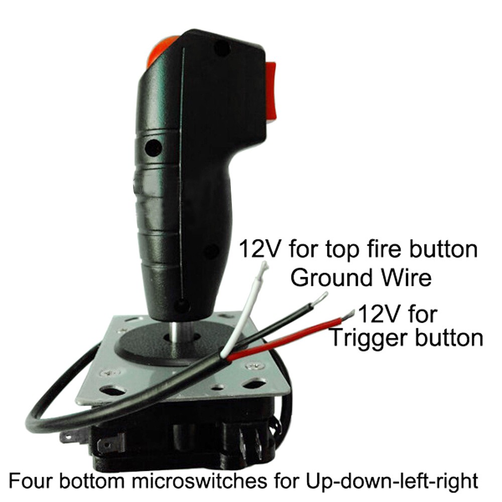 1Pc Arcade Game Cabinet Flight Joystick Trigger w/ Microswitch NO Vibration cc