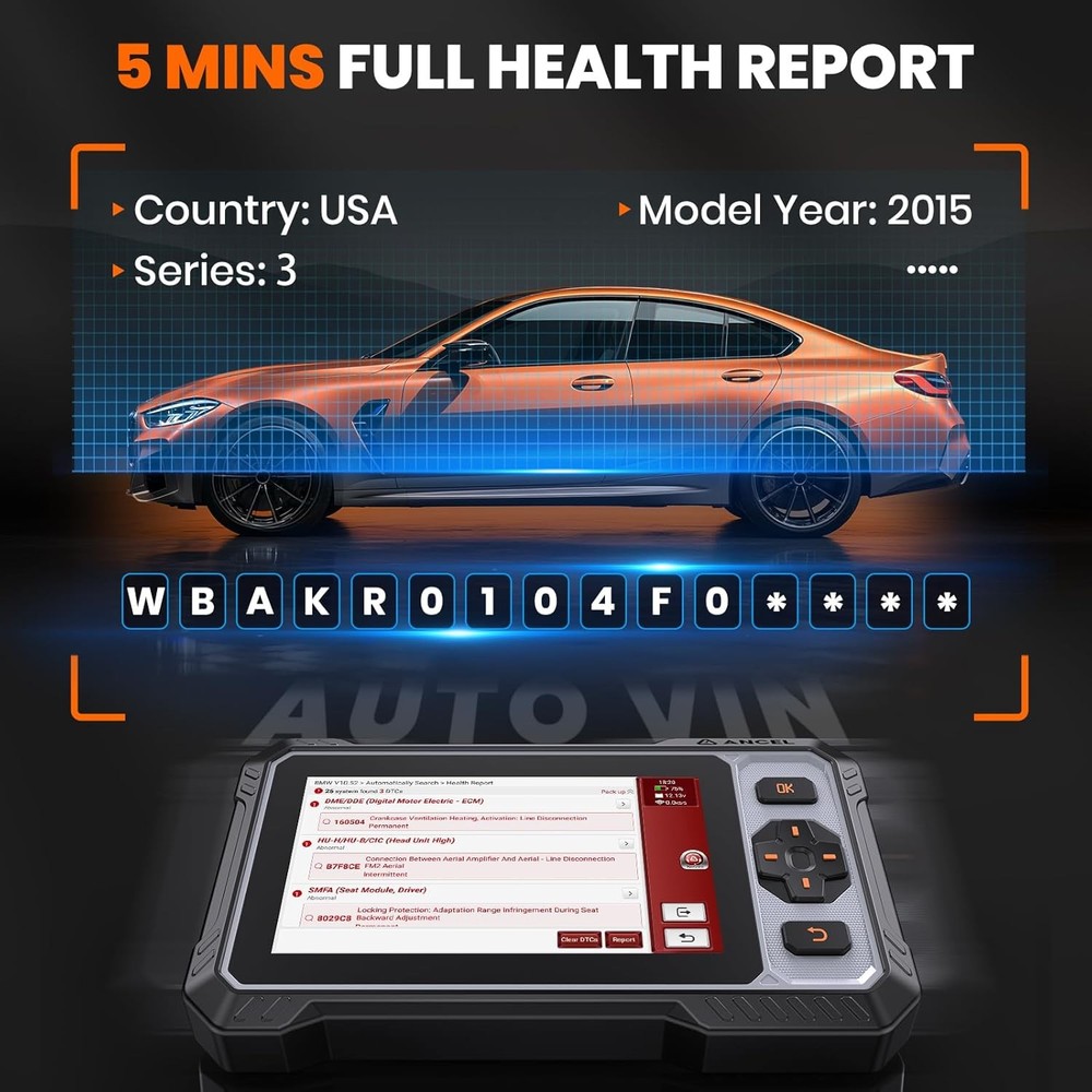 ANCEL FX6100 Bidirectional Scan Tool OBD2 Scanner Car Diagnostic ABS DPF Reset
