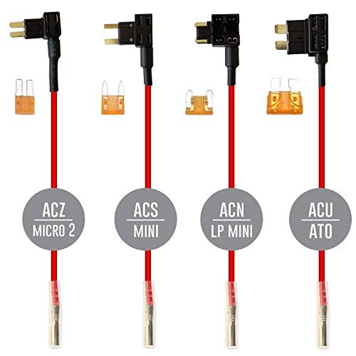 Type C Dash Cam Hardwire Kit, MicroUSB & Mini USB 15ft Power Cable Micro&Mini