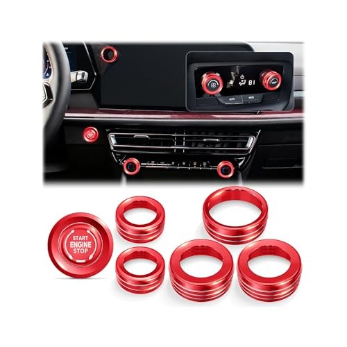 for 2024-2026 Chevy Traverse Accessories, 7PCS Premium Aluminum Decorative Red