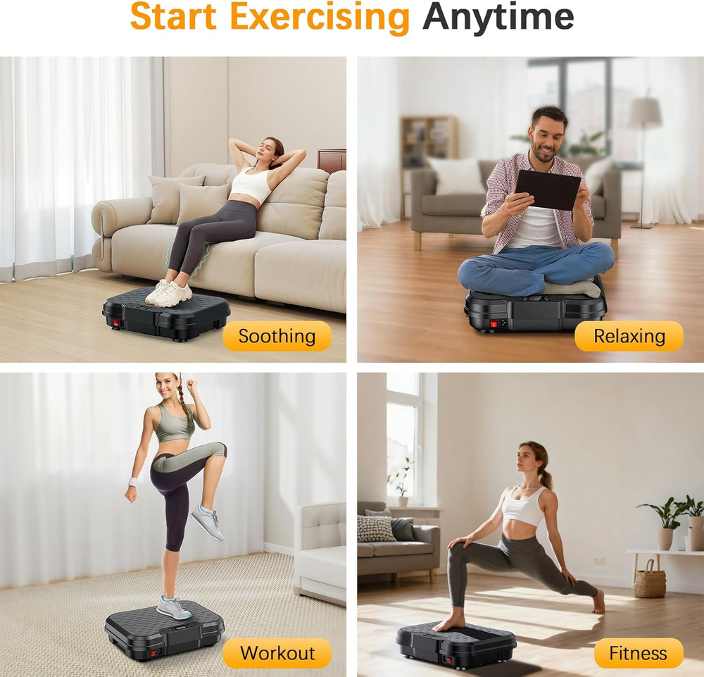 Vibration Plate Exercise Machine,Vibrating Platform for Lymphatic Drainage with
