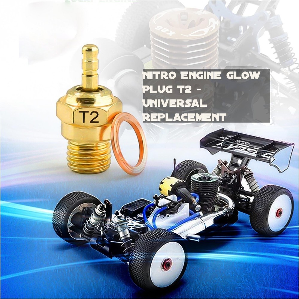 HSP Kyosho Nitro Engine Glow Plug T2 - Universal Replacement for 12-.28ci Engine