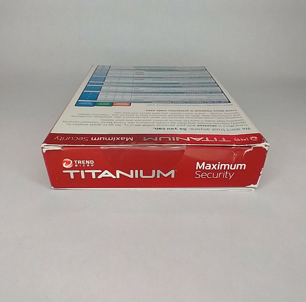 Trend Micro Titanium 2013 Maximum Security Social Networking Safety Parental