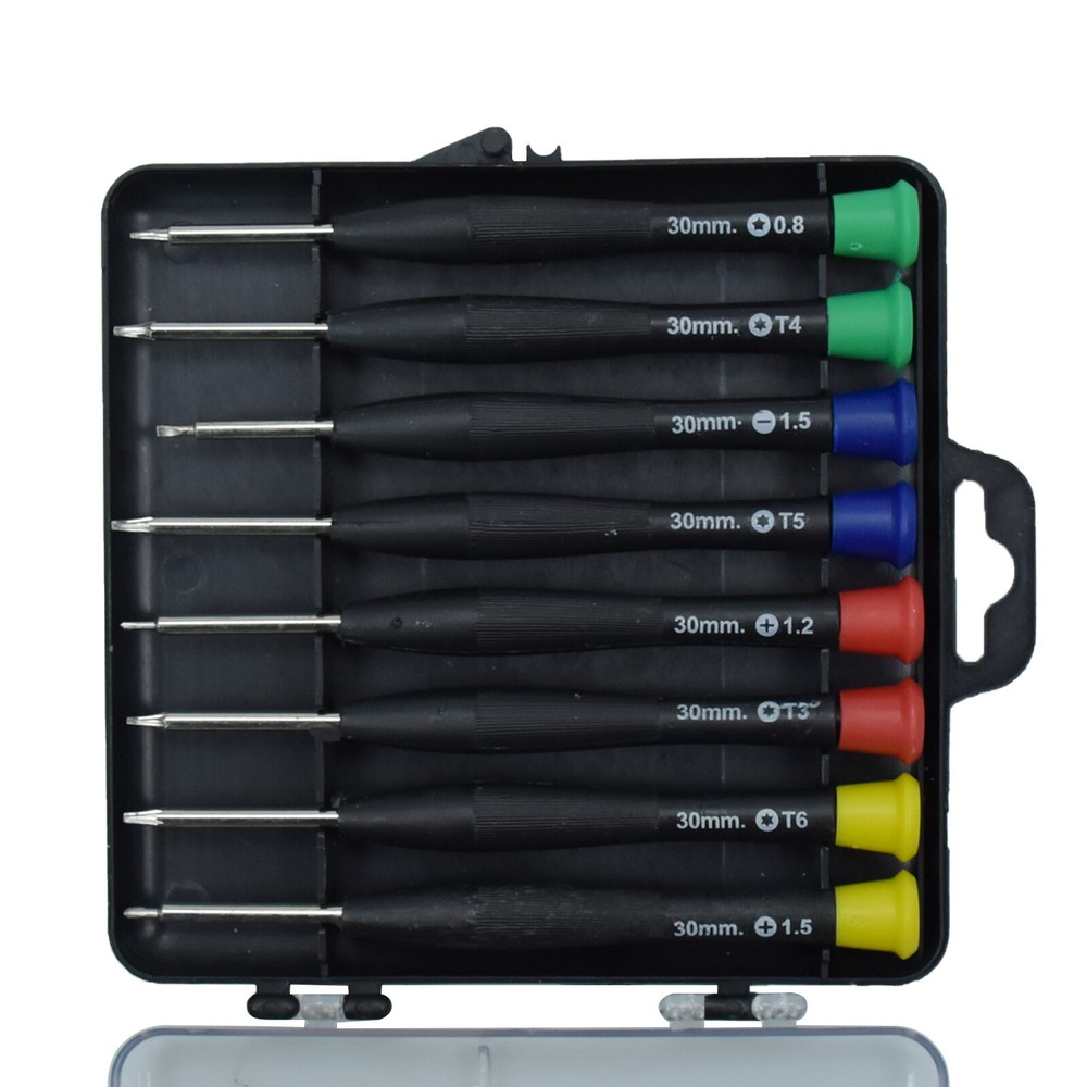 For 8pc Clock Multifunction Screwdriver Set