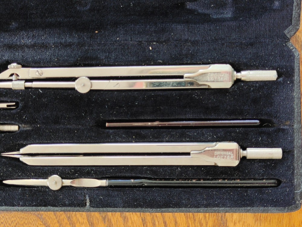 Original Lotter - Draughtsman's Precision Technical Drawing Set in Case