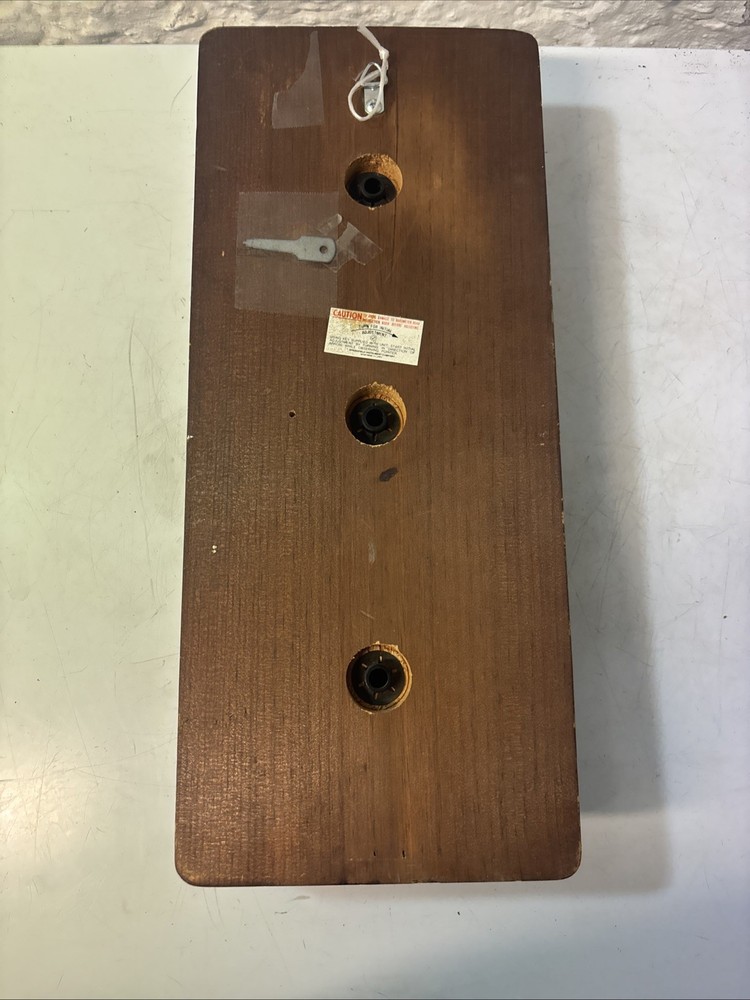 Springfield Weather Station Rectangular Wood Wall Hanging 3 Instruments 16” Long