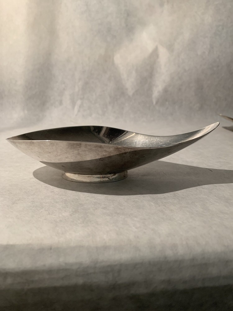 Antique Reed & Barton #64 Silver Tear Drop Footed Dish Marked