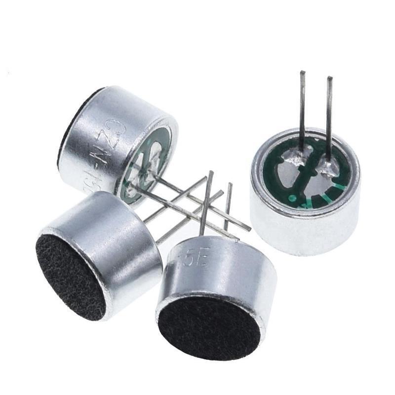 10Pcs Microphone 9x7mm Electret 2 Pin Pick-up Electronic Module Switch Sensor