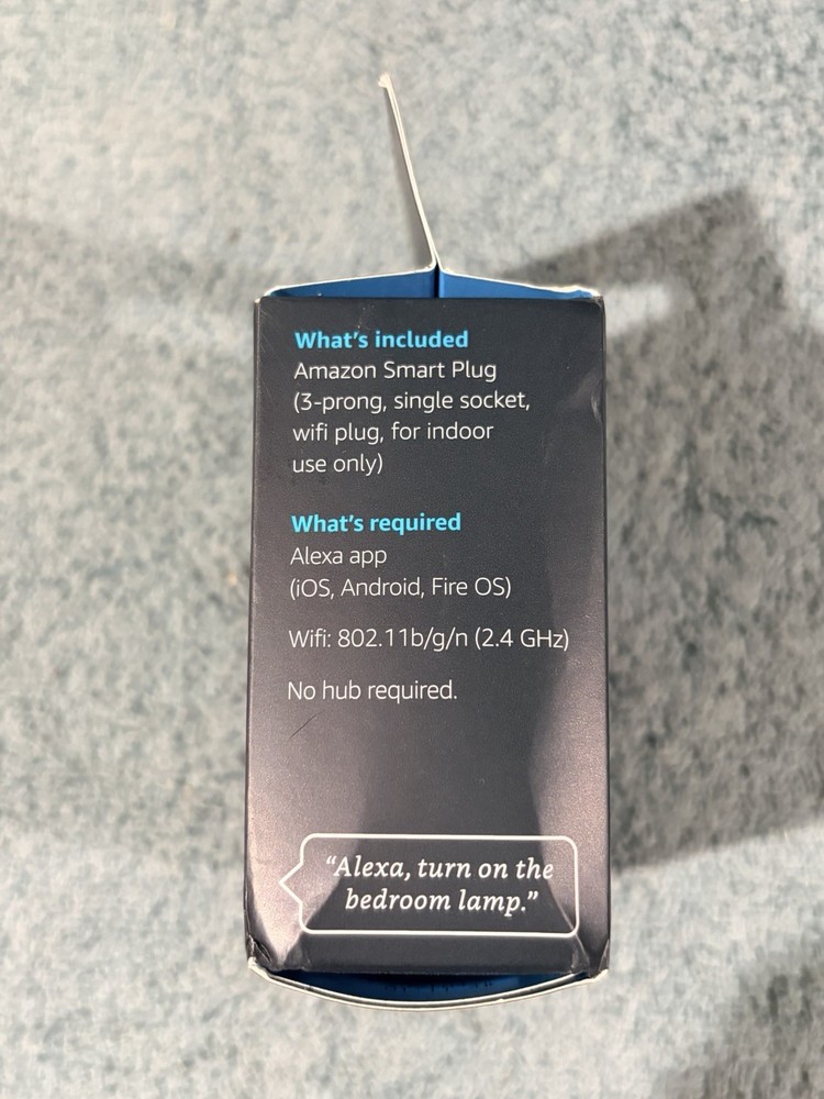 NIB Amazon Alexa Smart Plug — Wi-Fi Smart Home Device