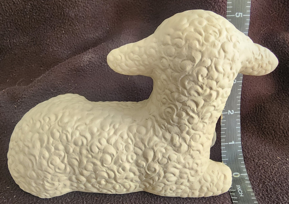 Ready to Paint Ceramic Bisque Medium Lamb