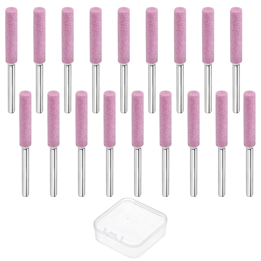 Chainsaw Sharpener with Box [18pcs] - Chainsaw Sharpening - [Pink- 3/16 Inch]
