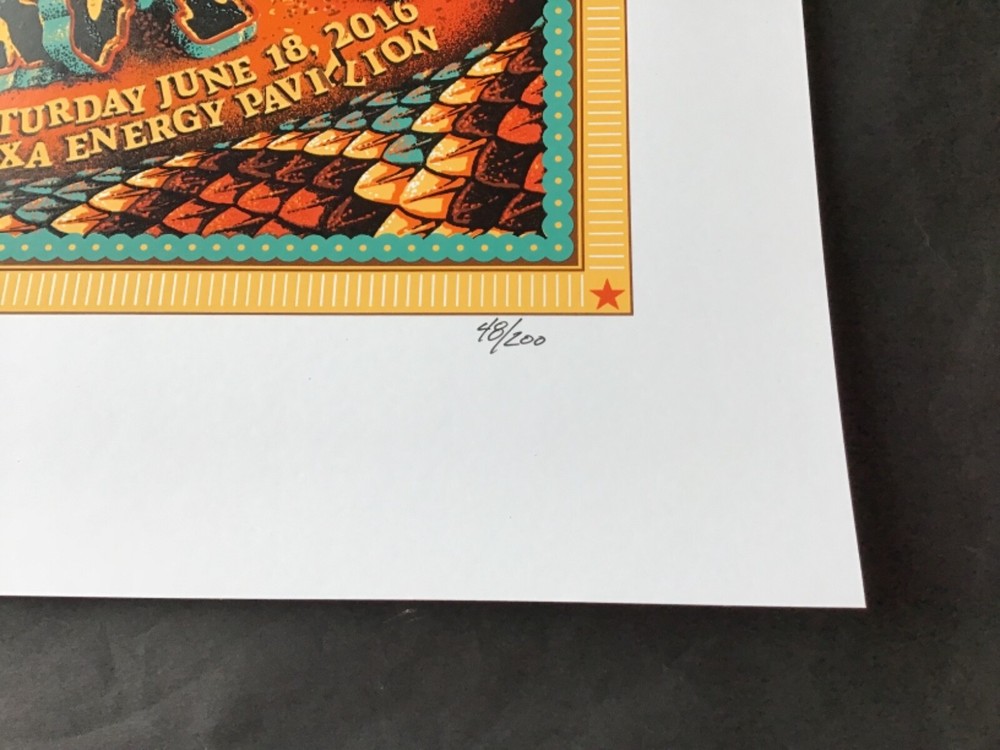 Mint Avett Brothers Poster Dig My Chili Dallas 2016 Dave Matthews Phish Sperry