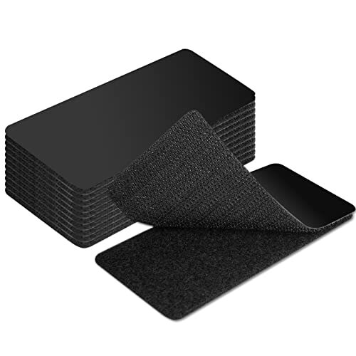 48Pcs 2x4 Inch Hook and Loop Strips w/ Adhesive for Cable Organizing Undertaking